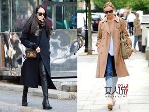 明星风衣街拍图片,明星风衣穿搭指南